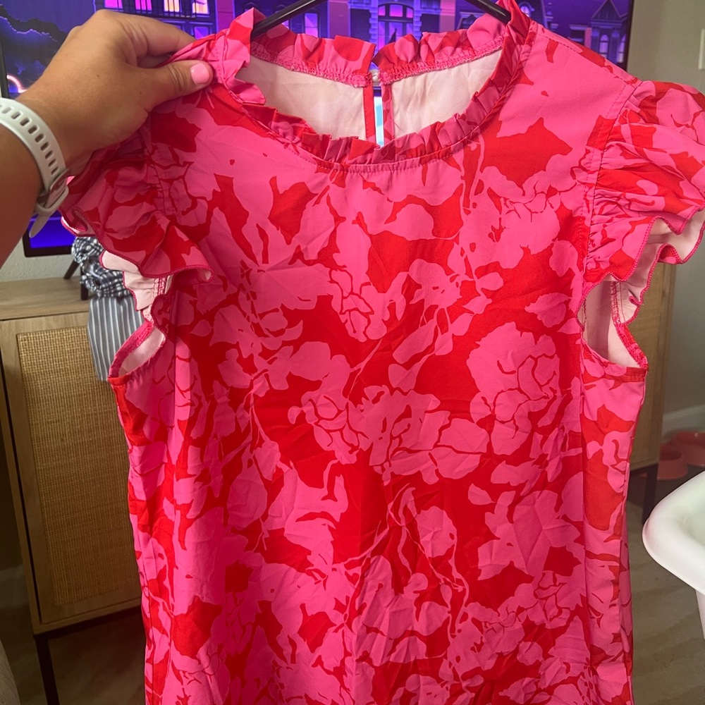 Floral Pink Top